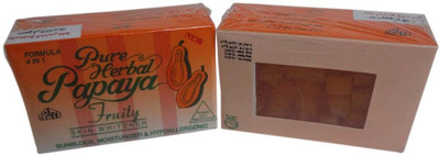

Pure Herbal Papaya Fruity Soap 4 In 1 Skin Whitening Soap AMZ0015 1Pc(135 g)