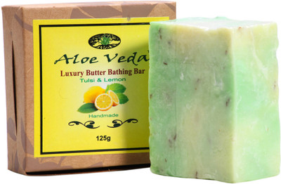 

Aloe Veda Luxury Butter Bathing Bar - Tulsi & Lemon(125 g)