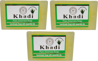 

Khadi Herbal NaturalPure Aloevera Soap Pack Of 3(375 g, Pack of 3)
