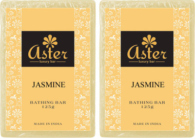 

Aster Luxury Jasmine Handmade Soap - Set of 2(250 g, Pack of 2)
