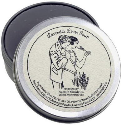 

Seattle Sundries Lavender Lover Soap-100% Natural & Handcrafted in Reusable Travel Gift Tin(160 g)