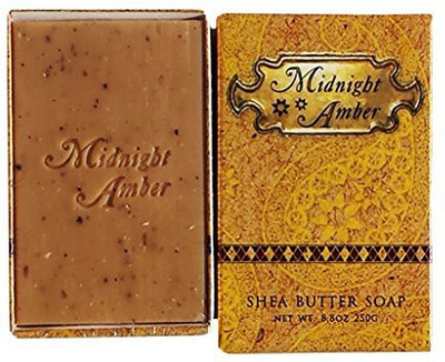 

Greenwich Bay Trading Company Midnight Amber Shea Butter Exfoliating Bath Bar Soap, Enriched With Shea Butter, Essential Oils(249.392 g)