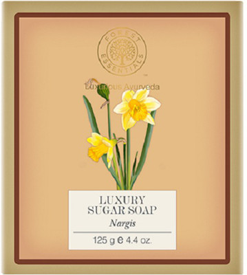 

Forest Essentials Luxury Sugar Soap Nargis(125 g)