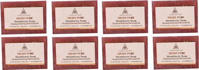 

Khadi Pure NATURAL STRAWBERRY SOAP WITH ESSENTIAL OIL(1000 g, Pack of 8)