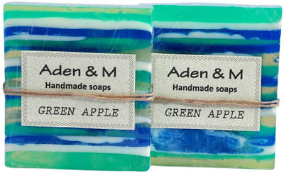 

Aden & M Green Apple Handmade Soap - Pack of 2(90 g, Pack of 2)