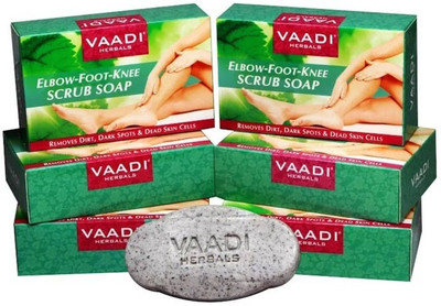 

Vaadi Herbals Elbow-foot-knee Scrub Soap With Almond & Walnut (75 gms x 6)(75 g)