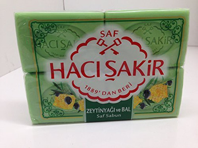 

Haci Sakir Olive Oil with Honey Soap 4 Turkish Pure and Natural(175 g)