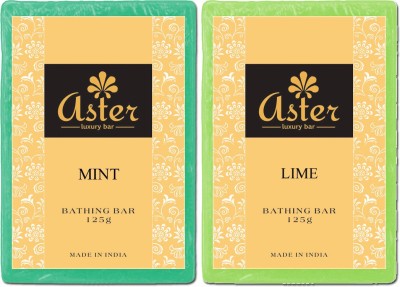 

Aster Luxury Lime Mint Natural Soap Combo(250 g, Pack of 2)