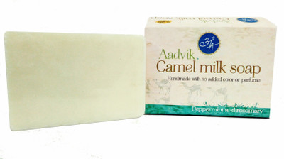 

Aadvik Camel Milk Soap with Peppermint & Rosemary essential oils(200 g)