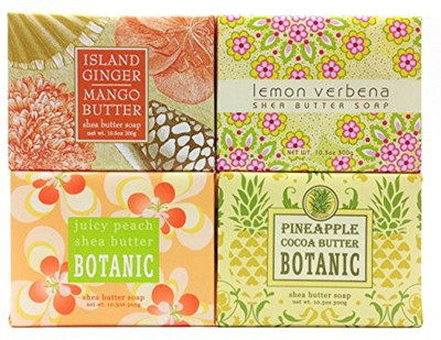 

Greenwich Bay Trading Company Soap Sampler Set Tropical Fruit Shea Butter Large Soap Block Gift Set(297.57 g, Pack of 4)