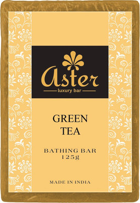 

Aster Luxury Handmade Green Tea Soap 125g - Pack of 12(1500 g, Pack of 12)