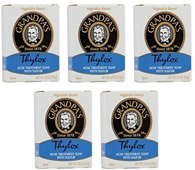 

Grandpa's Thylox Acne Treatment Soap with Sulfur (Quantity of 5)(92 g)