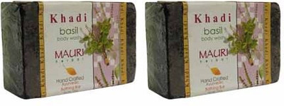 

Khadi Mauri Basil(Tulsi) Soap - Pack of 2 - Premium Handcafted Herbal(250 g, Pack of 2)