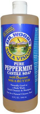

Dr. Woods Pure Castile Soap with Organic Shea Butter - Peppermint(946 ml)