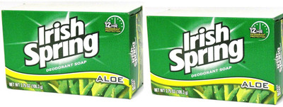

Irish Spring Aloe Deodorant Soap (pack of 2)(106.3 g, Pack of 2)