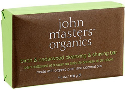 

John Master Organics Cleansing Shaving Birch Cedarwood Soap(127.53 g)