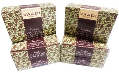 

Vaadi Herbals Tempting Chocolate & Mint Soap Deep Moisturising Therapy - Pack of 6(450 g, Pack of 6)