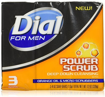 

Dial For Men Soap Bar Power Scrub and Micro Scrubbers ( 3 Count )(120 ml, Pack of 3)