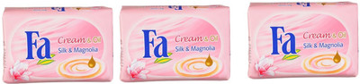 

Fa Cream & Oil Silk & Magnolia Bar Soap ( Pack of 3 )(175 g, Pack of 3)