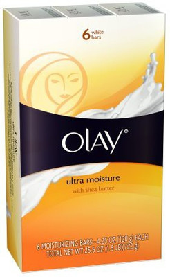 

Olay Body Ultra Moisture Bath Bar Shea Butter 6 Count (Pack of 2)(120 g)
