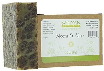 

Banyan Botanicals Neem & Aloe Soap - Cooling and Soothing(99 g)
