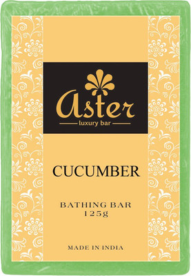 

Aster Luxury Handmade Cucumber Soap 125g - Pack of 12(1500 g, Pack of 12)