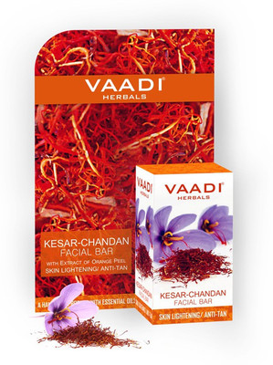 

Vaadi Herbals Kesar Chandan Facial Bars With Extract Of Orange Peel (25 gm x 6)(25 g, Pack of 6)