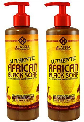 

Alaffia - Authentic African Black Soap Tangerine Citrus(2-Pack)(480 ml)