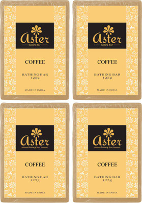 

Aster Luxury Handmade Aloe Vera Soap 125g - Pack of 4(500 g, Pack of 4)