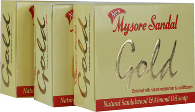

Mysore Sandal Gold(125 g, Pack of 3)