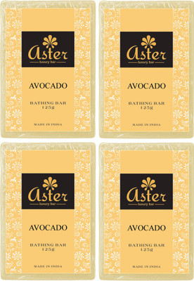 

Aster Luxury Handmade Avocado Soap 125g - Pack of 4(500 g, Pack of 4)