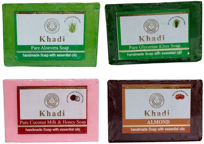 

Khadi Herbal Handmade Soap Combo-11(500 g, Pack of 4)