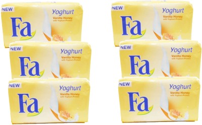 FA Yoghurt Vanilla Honey Soap Bars ( Pack of 6) 175g *6(6 x 29.17 g)