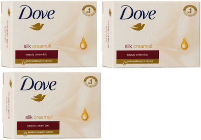 

Dove Silk Creamoil Beauty Bar ( pack of 3 )(135 g, Pack of 3)