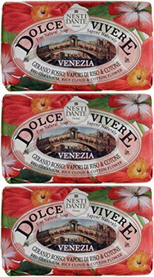 

Saponeria Nesti Firenze "venezia" Perfumed Fine Natural Soap, "dolce Vivere" Line(250 g, Pack of 3)