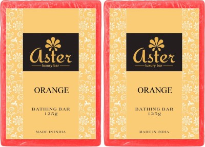 

Aster Luxury Orange Handmade Soap - Set of 2(250 g, Pack of 2)