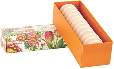 

Michel Design Works Triple Milled Guest Soap Box Set, Blooms And Bees(11.336 g, Pack of 12)