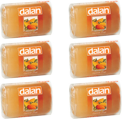 

Dalan Glycerine Soap with Pure Almond Oil(600 g, Pack of 6)