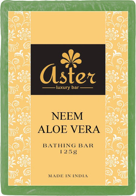 

Aster Luxury Neem Aloe vera Bathing Bar - Pack of 12(1500 g, Pack of 12)