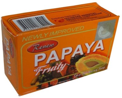 RENEW Papaya Herbal Fruity Soap For Skin Whitening AMZ0018 3Pc(3 x 135 g)