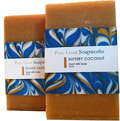 

Pure Goat Soapworks Buttery Coconut and Island Sands Tropcial Duo (2-pack)(160 g, Pack of 2)