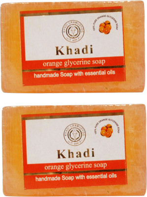 

Khadi Herbal NaturalOrange Glycerine Soap Pack Of 2(250 g, Pack of 2)