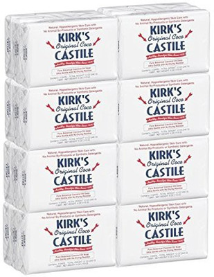 

Kirk's Soap Kirks Original Coco Castile Soap 24 Bars 1/2 Case(200 g, Pack of 24)