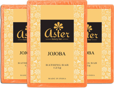 

Aster Luxury Jojoba Bathing Bar - Pack of 3(375 g, Pack of 3)