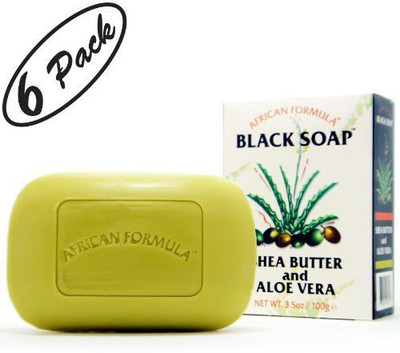 

African Formula Black Soap Shea Butter & Aloe Vera(99.19 g, Pack of 6)