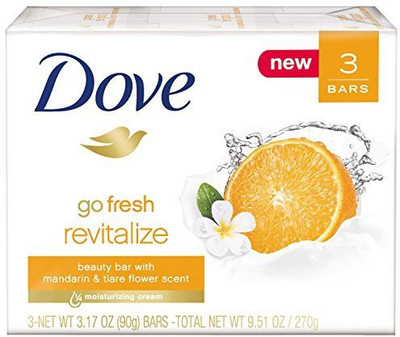 

Dove go fresh Bar Revitalize 3 Bar(270 g, Pack of 3)