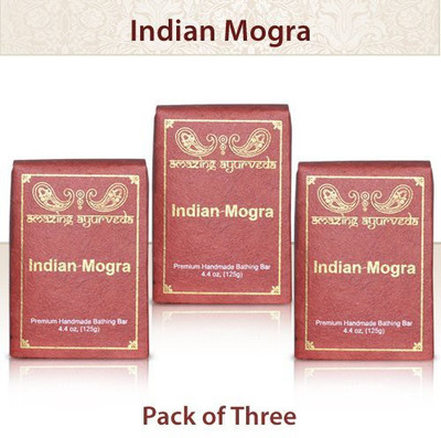 

Amazing Ayurveda Premium Handmade Soap - Gentle Handmade Soaps Made Using Nature's Finest Herbs and Oils - Pack of 3 (Indian Mogra)(125 g)