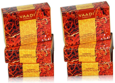 

Vaadi Herbals Luxurious Saffron Soap - Skin Whitening Therapy (75 gms x 6)(75 g)
