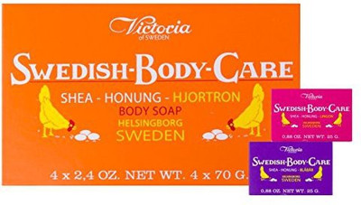 

Victoria Sweden Set 4 X Cloudberry Body Soaps And Lingonberry Blueberry Bath And Body Bars(68.016 g, Pack of 4)