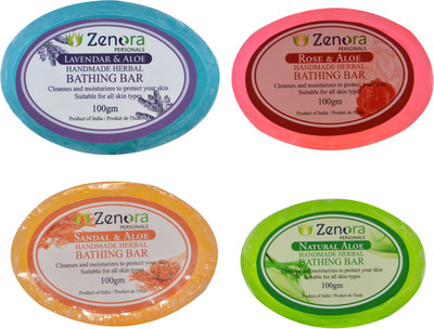 

Zenora Handmade Transparent Soaps 4-Deal(400 g, Pack of 4)